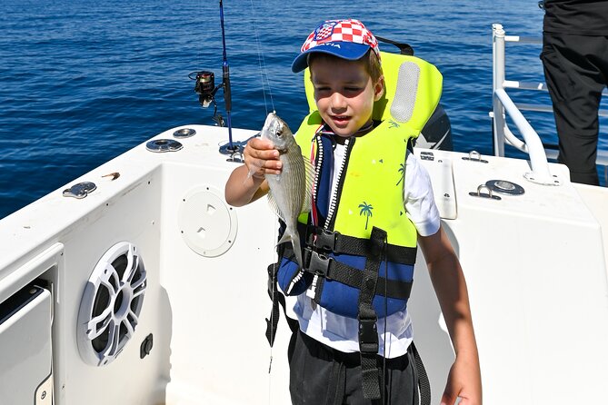 5-Hours Blue Lagoon Fishing and Snorkeling Trip from Trogir - Stop three: Veliki Drvenik