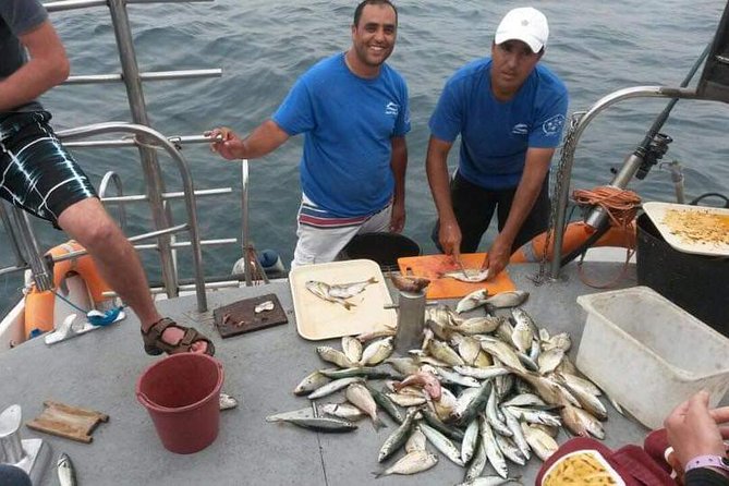 Agadir Boat trip and Fishing - Fishing from the anchored boat
