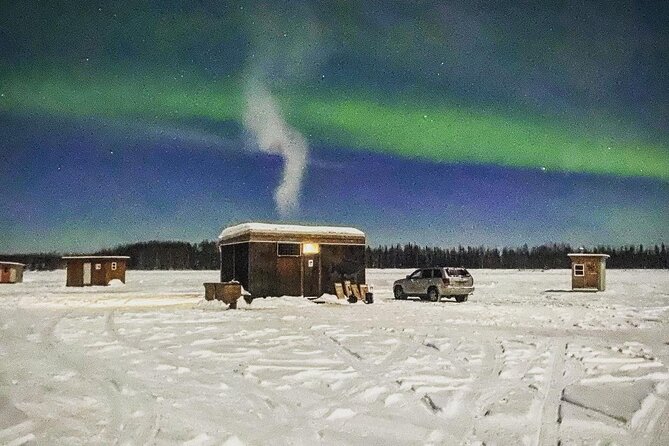 "Aurora Ice" - Ice Fishing & Salmon Dinner Tour - Who will get the most from this tour