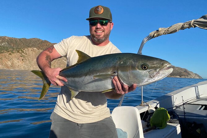 Baja Fishing Dream Roosterfish Dorado Marlin Yellowtail Tuna - Boarding the Panga and Loading Live Bait