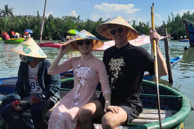 Basket Boat in Hoi An( visit water coconut forest,Crab fishing ) - Crab fishing among the palms