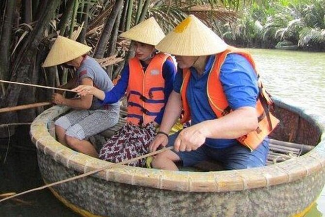 Basket Boat in Hoi An( visit water coconut forest,Crab fishing ) - Who will enjoy this most?