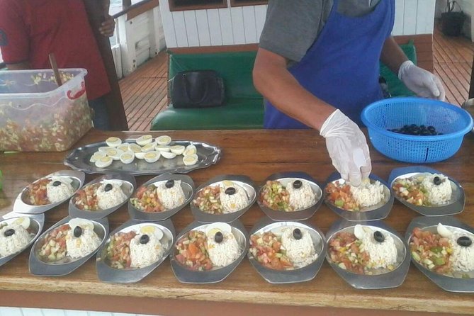 boat trip from 9 am to 3 pm fishing & swimming & barbecue & dessert - Key points to know before you book