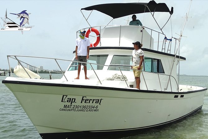 Cancun fishing charter if you don't fish you don't pay 46ft yacht 12pax 25P14 - What the captain and two mates add