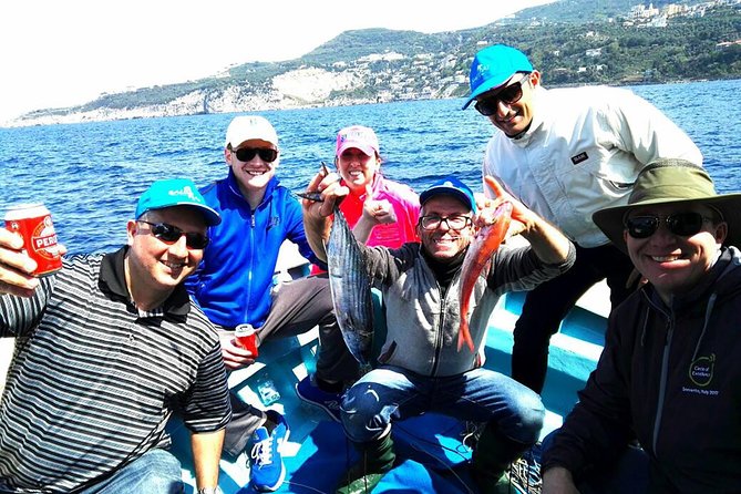 Capri Fishing Excursion with Snorkeling and Lunch from Sorrento - Fishing with a local skipper near Capri