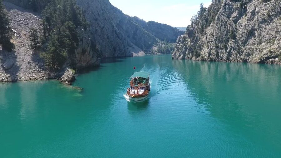 City of Side: Green Canyon Tour w/ Boat, Lunch & Fishing - The route from Side to Oymapınar Dam
