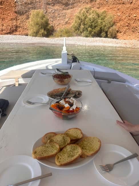 Crete: Boat Cruise with Fishing, Swimming, Lunch, and Drinks - From Heraklion to the Elounda coast