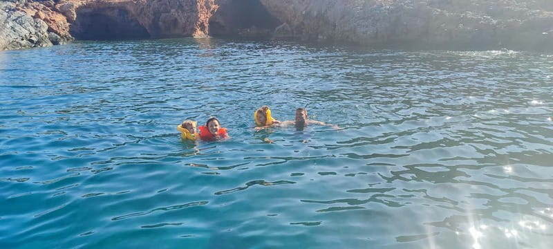 Crete: Boat Cruise with Fishing, Swimming, Lunch, and Drinks - Lunch with the day’s catch