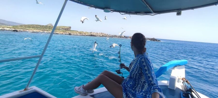 Crete: Fishing & Swimming Boat Cruise with Lunch & Drinks - Setting out from Elounda