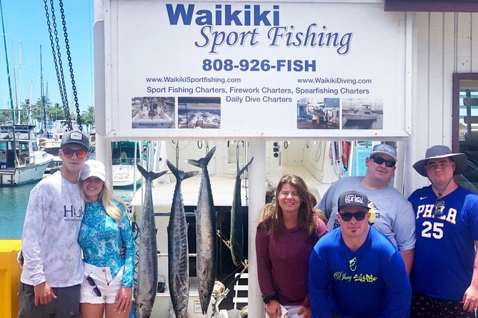 Deep Sea Exclusive Fishing Charter in Honolulu - A 38-foot Hatteras built for hard pulls