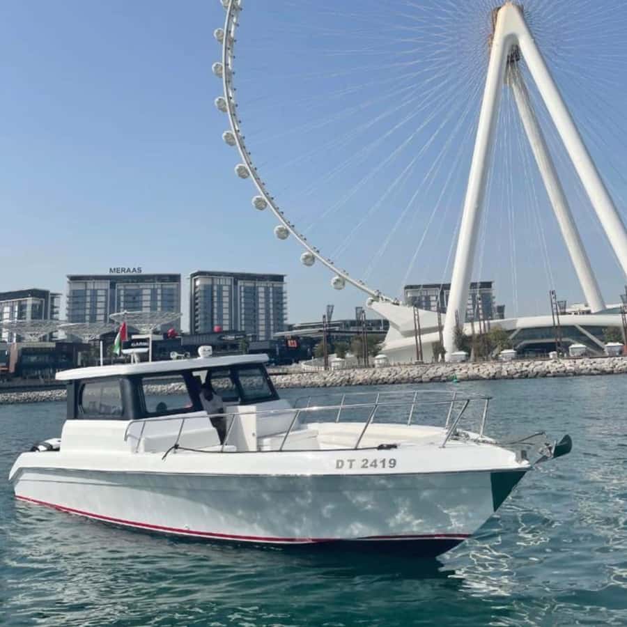 Dubai:Best Fishing Trip-4Hours - The route past Bluewaters Island and Ain Dubai