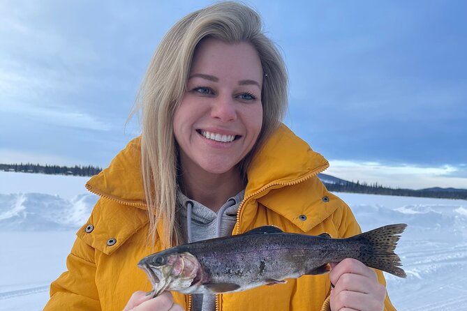 Fairbanks Alaska Guided Luxury Ice Fishing Tours - Fishing Inside Alaska’s Forty-Three-Foot Ice Castle