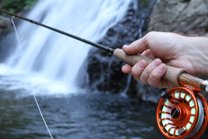 Family Fun Private Half Day Fly Fishing Adventure - Fishing the Tuolumne River from shore