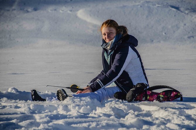 First Ice Fishing Experience in Rovaniemi - Learning to make your first hole