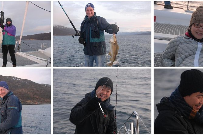 Fishing Trip with Luxury Catamaran in Tromso - Eating your catch on the way back