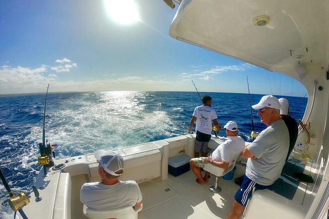 Fishing Trips in Barbados onboard Nauti Dreams Luxury Charters - Leaving Bridgetown for a short run offshore