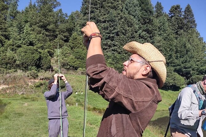 Fly Fishing Experience Near Mexico City - Fishing for rainbow trout and releasing the catch