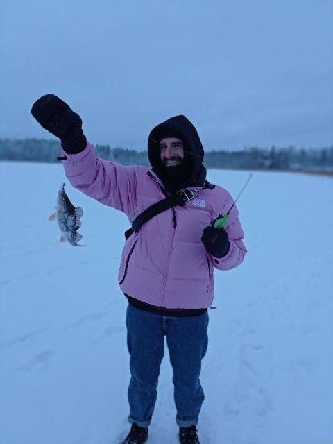 From Helsinki: Bodom Lake Ice Fishing with Food & Drinks - Meeting at Storyville and leaving Helsinki