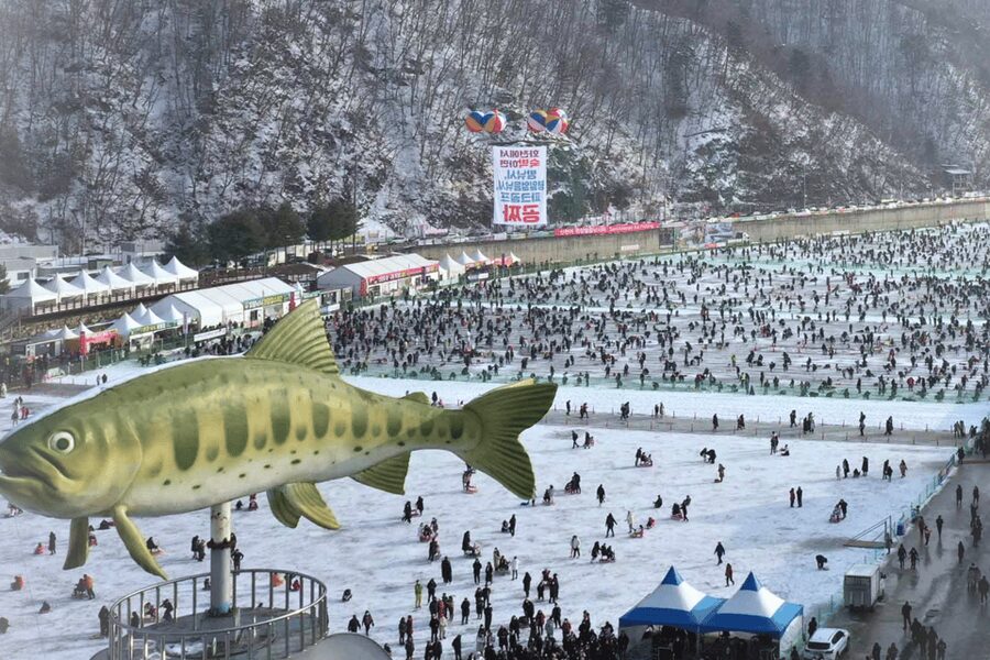 From Seoul: Hwacheon Ice Fishing and Lighting Festival Tour - The 1.5-hour transfer to the Garden of Morning Calm