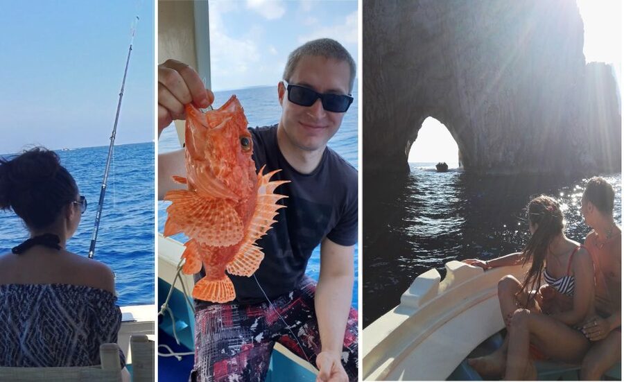From Sorrento: Fishing in Capri with Lunch - A Capri day with fishing at its center