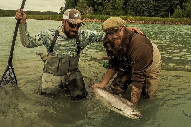 Full Day Fishing Package Kenai River or Kasilof River Salmon and Trout - Gear and instruction for first-time anglers