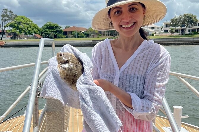 Gold Coast's Broadwater Private Calm Water Fishing - Rods, tackle, and help from Andreas and Cooper