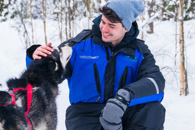 Half-Day Husky Safari and Salmon Ice Fishing Experience - Taking the sled with a team of huskies