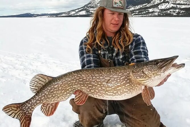 Half Day Private Guided Ice Fishing Trip in the Yukon - Reaching a Yukon lake by snowmobile and sleigh
