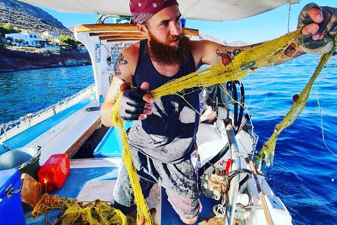 Half-Day Shared Fishing Experience in Hydra - Leaving Hydra port with Dimitris