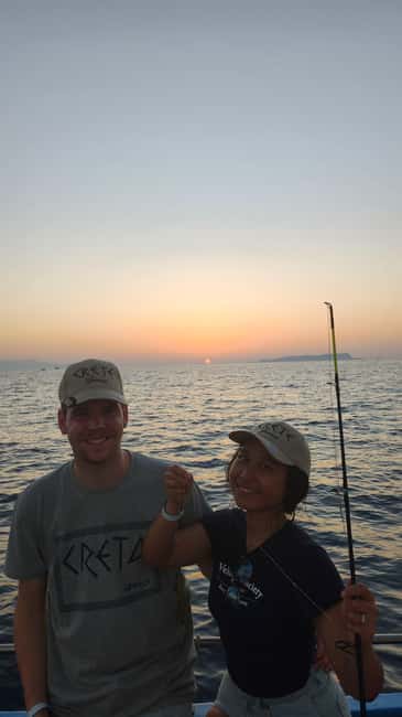 Hersonissos: Agapi Fishing Trips Sunset Cruise - Sunset from a fishing boat