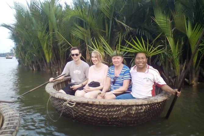 Hoi An Basket Boat Tour & cooking class(local market, boating, fishing crab...) - Cooking spring rolls and banh xeo outdoors