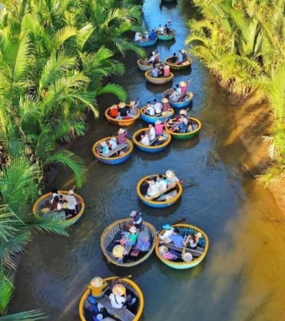 Hoi An: Coconut Basket Boat Ride and Fishing Experience - Casting a net instead of just taking photographs