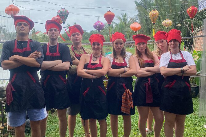 Hoi An Cooking Class(Local market,Basket Boat,Fishing & Cooking) - Bay Mau Coconut Forest by bamboo basket boat