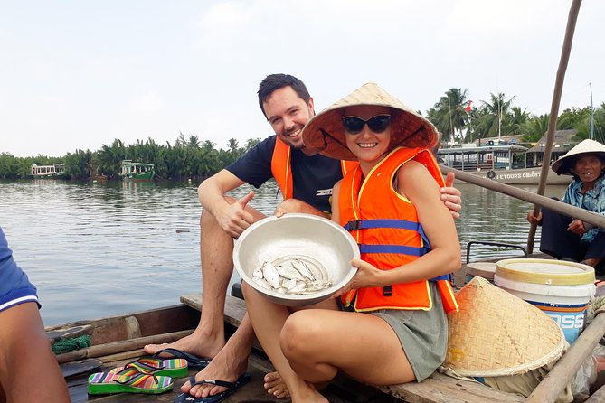 Hoi An Eco Tour Cooking Class & Fishing (Local market,basket boat,learn cooking) - Bay Mau Coconut Forest by basket boat