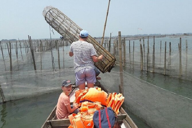 Hue Countryside Tour with Fishing Activities by Net and Trap - Fishing by net and trap at Dam Chuon