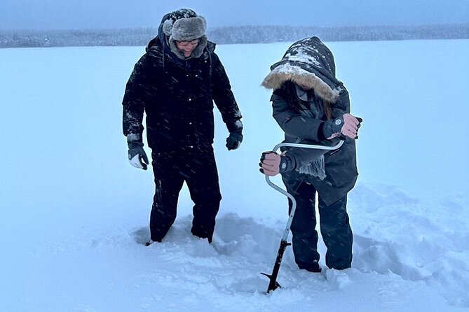 Ice Fishing with Snowmobiles - Leaving Rovaniemi at 11:00 am