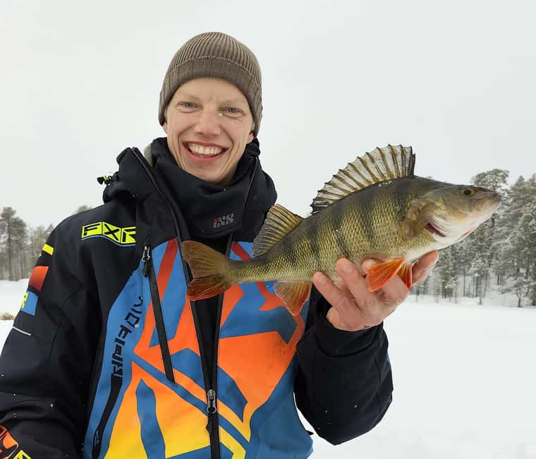 Inari: 2 hour Ice Fishing at Lake Inari - Leaving Inari village for the frozen lake