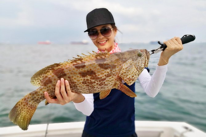 Join-in Catch and Cook Fishing Trip at Southern Islands Singapore - Learning to fish instead of posing with a rod