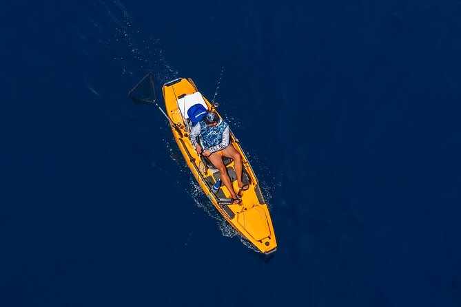 Kanjac Kayak Fishing Cavtat - Getting comfortable in the Hobie pedal kayak