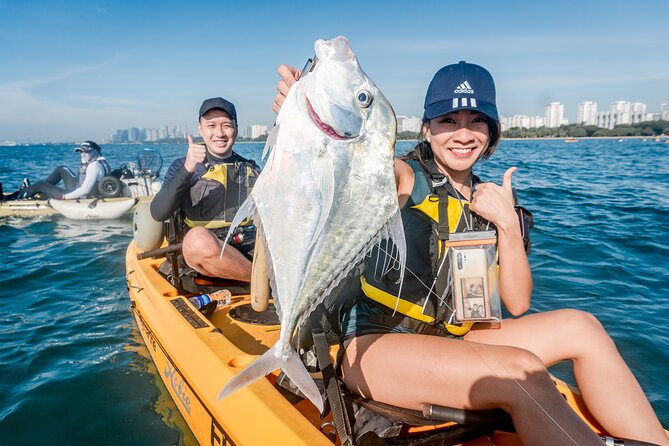 Kayak Fishing in Singapore, Sentosa, East Coast: Day, Sunset & Night Adventures - Starting at Tanjong Beach with a fishing kayak