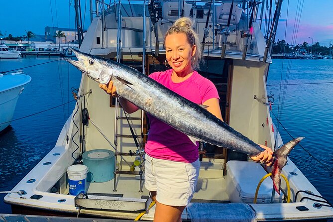 Key West Private Fishing Charters- 4 HRS 36 FT HATTERAS COWBOY - Boarding the 36-foot Hatteras Cowboy