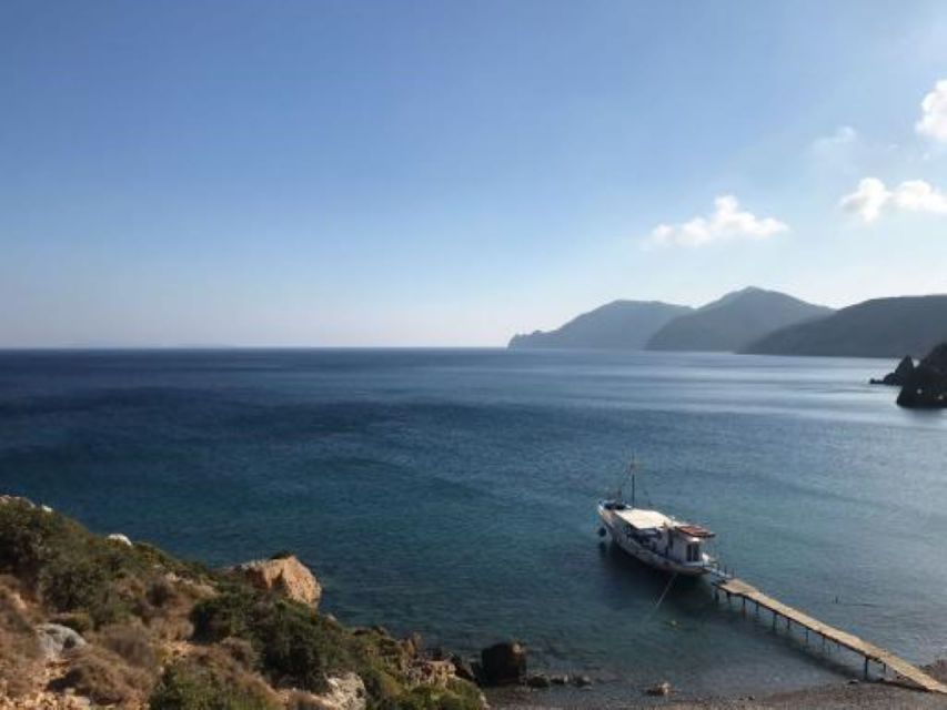 Kos: Kefalos Bay Boat Cruise with Fishing, Swimming, & Meal - Stone Painting With Children