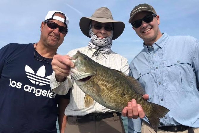 Lake Erie Smallmouth Fishing Charters - Lunch on a full-day charter