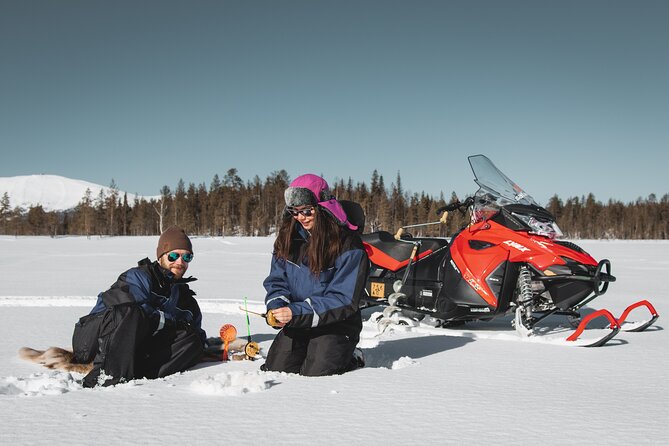 Lappish Lunch Break -Snowmobiling, ice fishing and tasty food - What the five-hour Rovaniemi adventure feels like