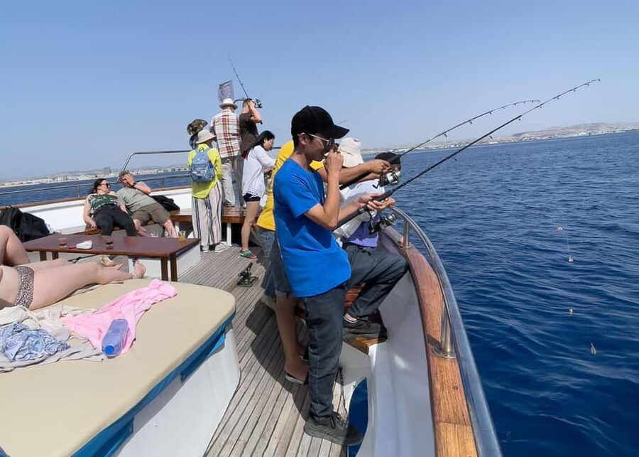 Larnaca: Relaxing Cruise with Fishing and BBQ Lunch - Fishing begins after about 25 minutes