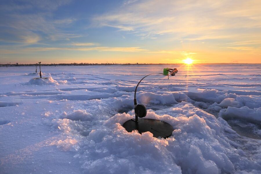 Levi: Ice Fishing by Snowmobile - Sharing the snowmobile ride
