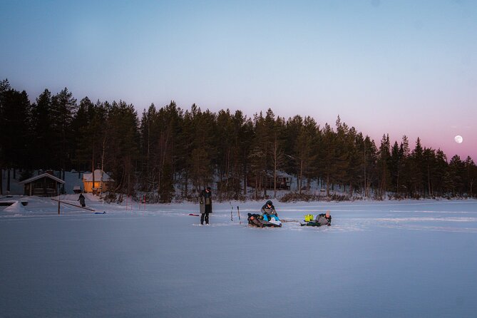 Levi Ice Fishing Experience in the Wild with Campfire Treats - Leaving Levi for Lompolo at 10:00