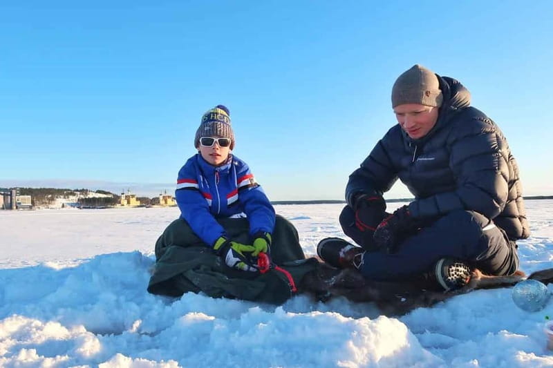 Lulea: Ice Fishing Tour in the heart of the city with Guide - Walking onto Luleå’s frozen sea