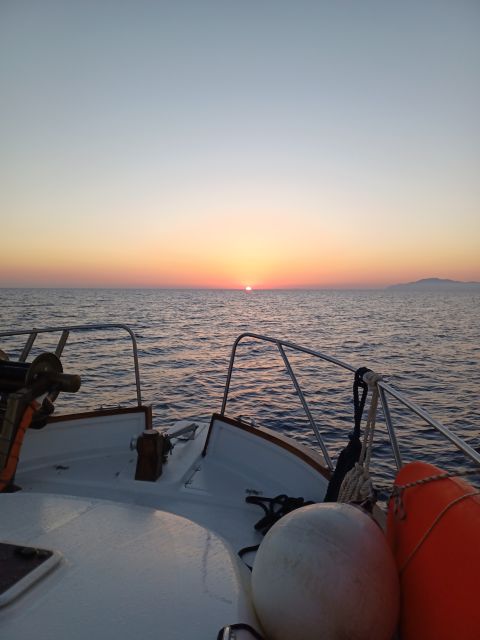 Naxos: Private Fishing Trip with Catch & Cook Onboard Meal - The first swimming stop and sea life