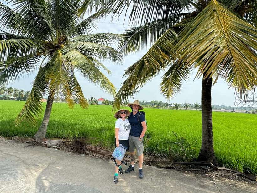 New Mekong Delta Nature 1Day: Bicycle-Kayak-Canoe & Fishing - Planting rice and catching fish